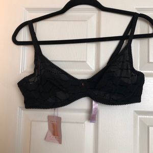 NEW with tags, savage by fenty black unlined bra, size 36C